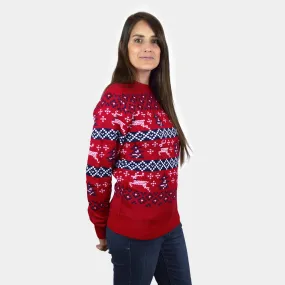 Pull de Nol pour Femme Rouge Canada